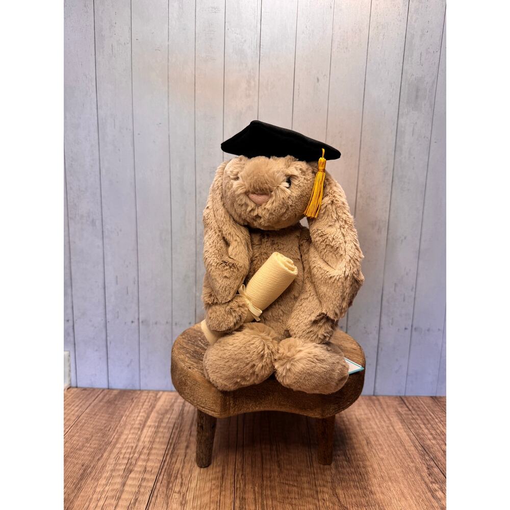 Jellycat Graduation Bunny FAST SHIP NEW Jellycat Bashful Bunny Medium Authentic